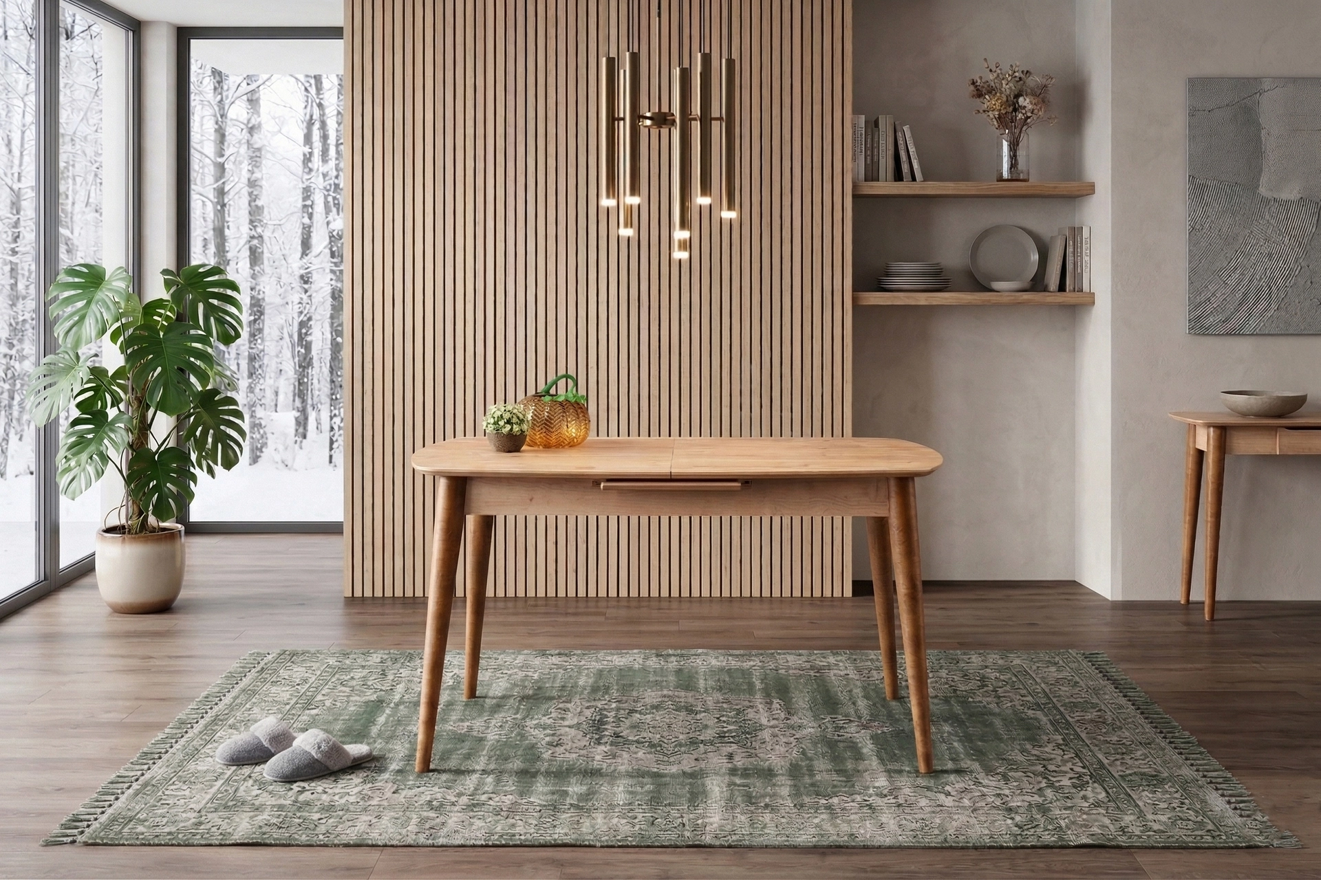 ESSEN MASA, ETRO SANDALYE, MEŞE, 130x80