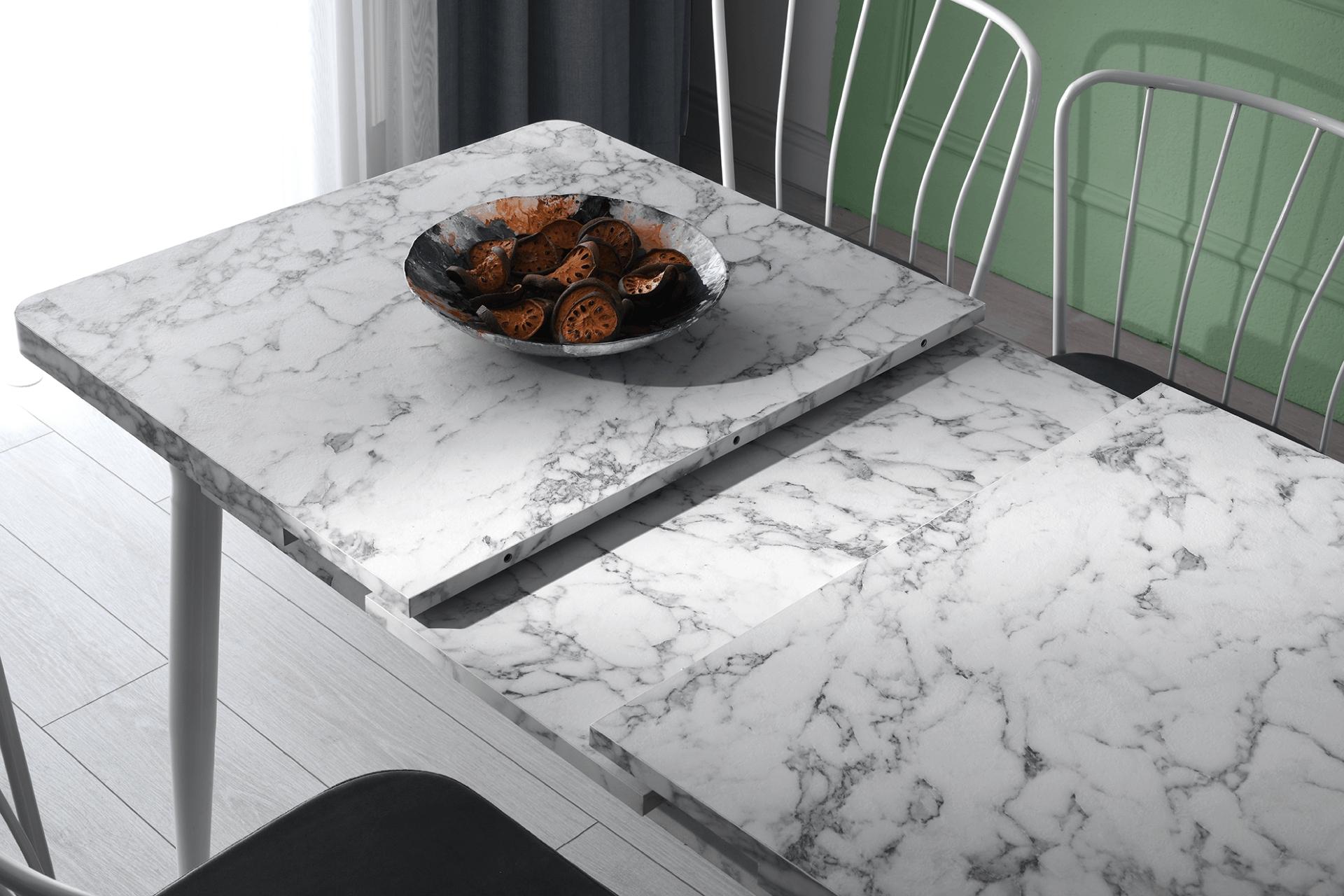 AY MASA VE SANDALYE BENCH TAKIMI, FUŞYA BEYAZ, 120x70