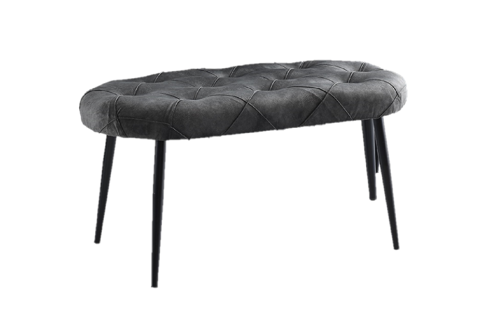 AY MASA VE SANDALYE BENCH TAKIMI, GRİ SİYAH, 120x70