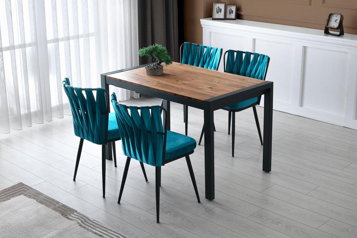 LATO MASA, KUŞAKLI SANDALYE , ATLANTİK ÇAM, 74X120