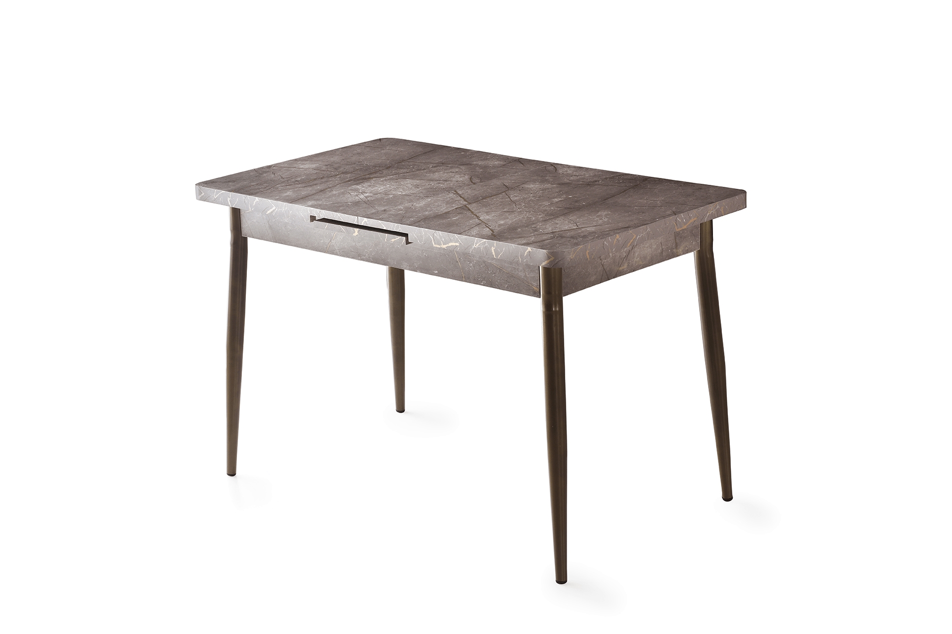 AY MASA VE SANDALYE BENCH TAKIMI, KAHVE GOLD, 120x70