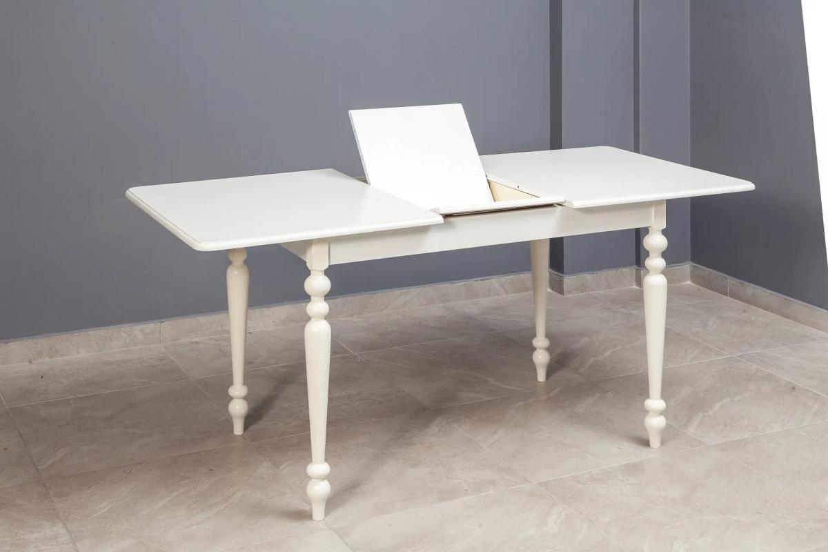 ALZANDO TORNALI AÇILIR MASA, BEYAZ, 125x80