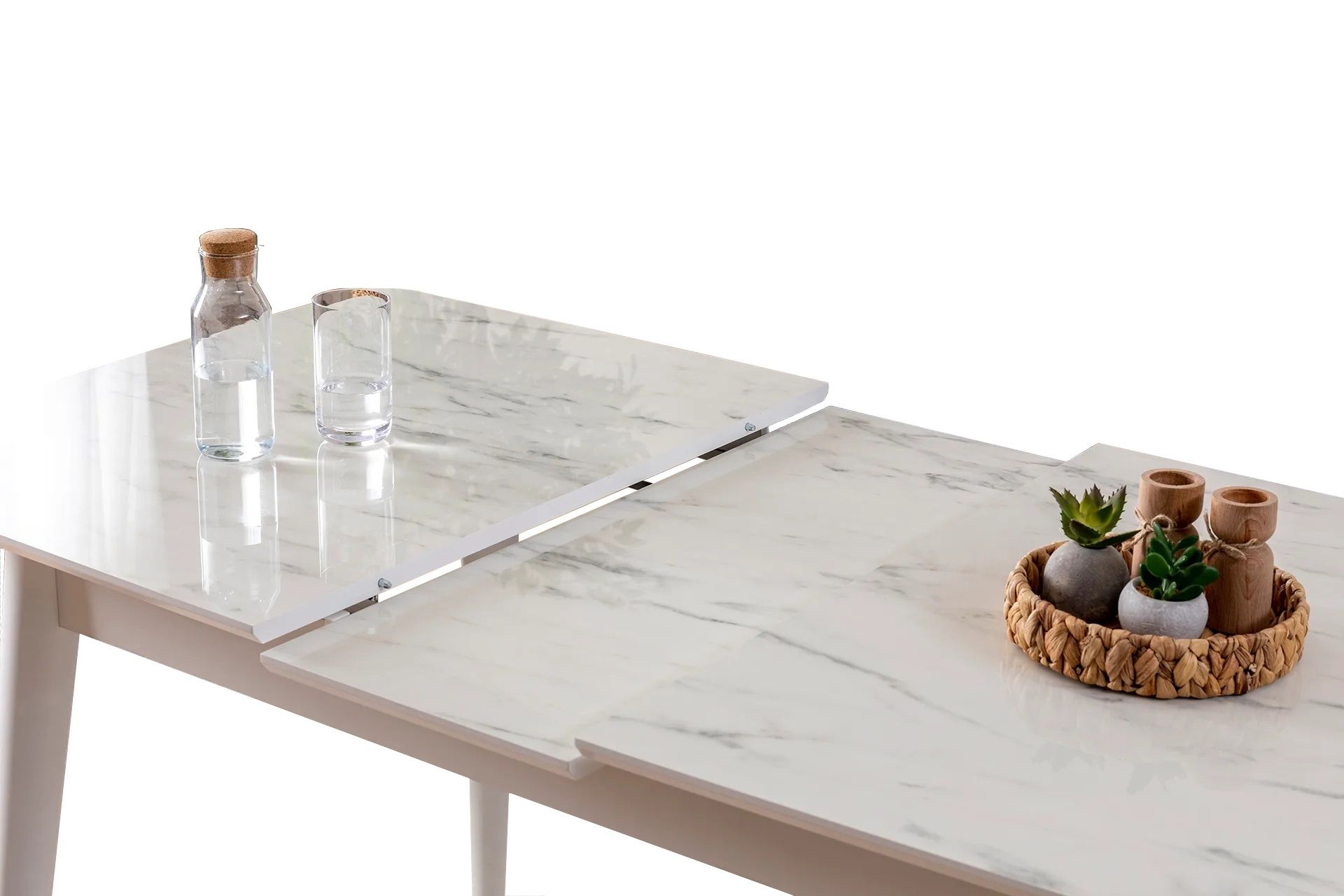 MADRİD HG MASA, KAPALI ALMAN SANDALYE, MARMO, 120x70