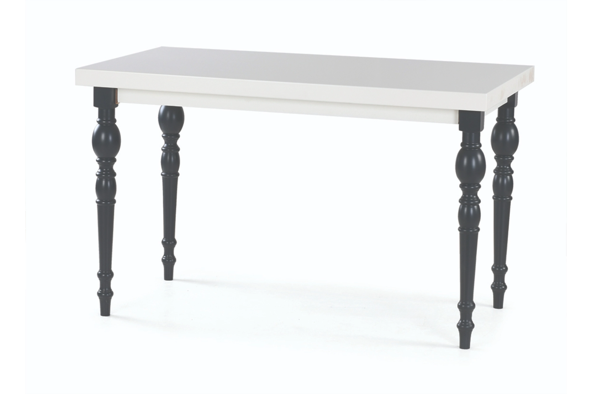 DAMLA MASA, AMERİKAN SANDALYE, BEYAZ ANTRASİT, 125x80