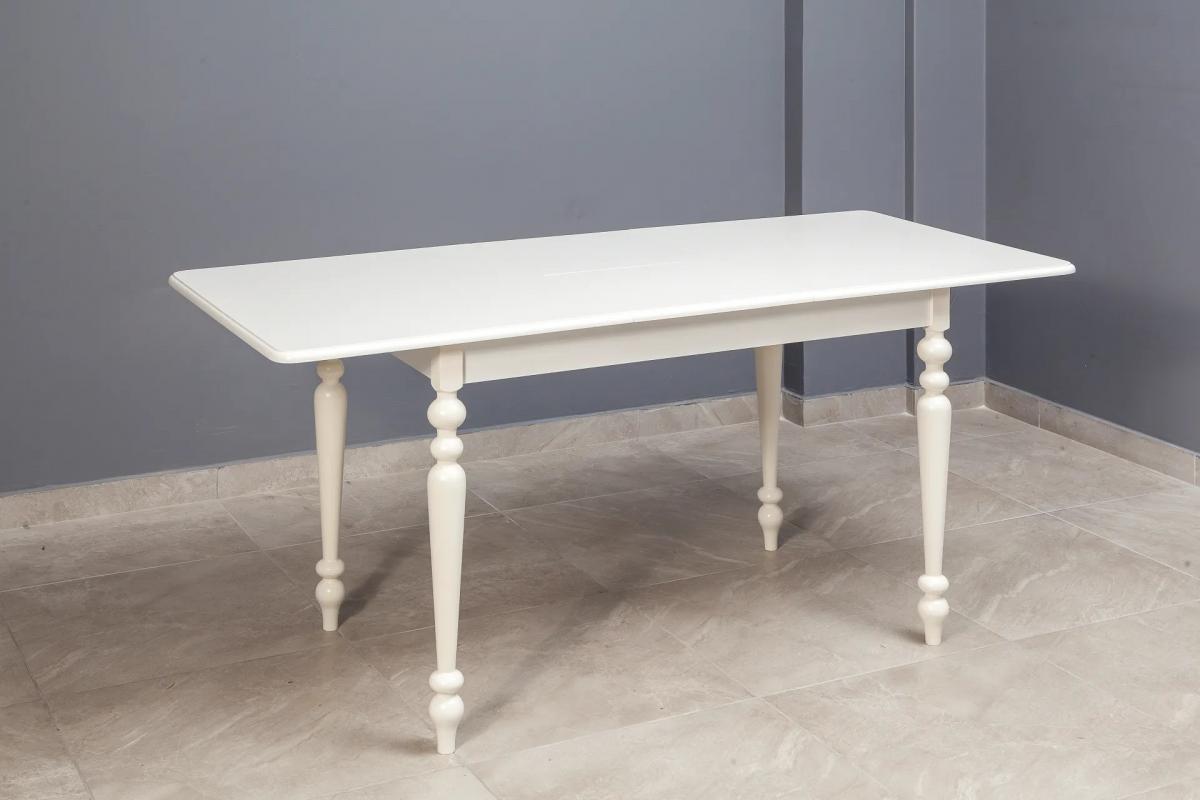 ALZANDO TORNALI AÇILIR MASA, BEYAZ, 125x80