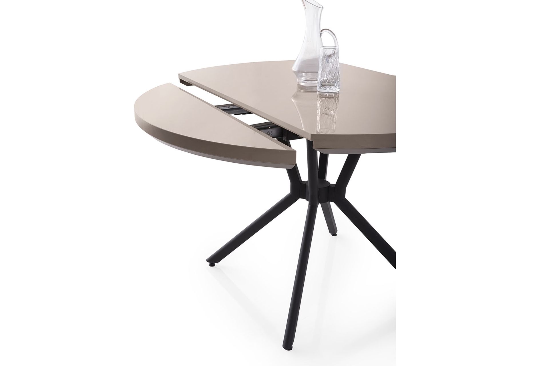 TALİN MASA, ROLLS METAL SANDALYE, SELENİTY, 120X70