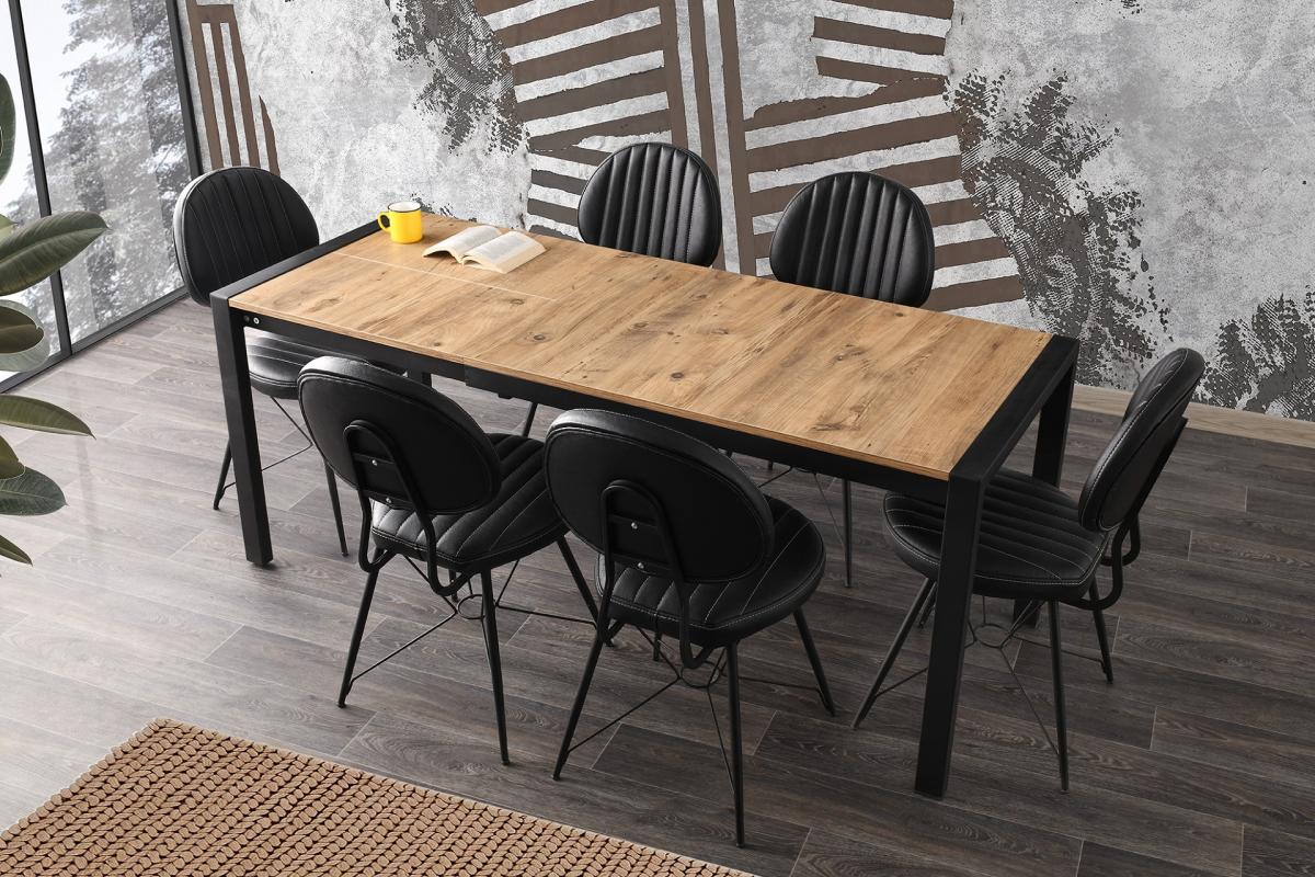 LATO MASA, METAX SANDALYE, DIŞBUDAK, 120x75