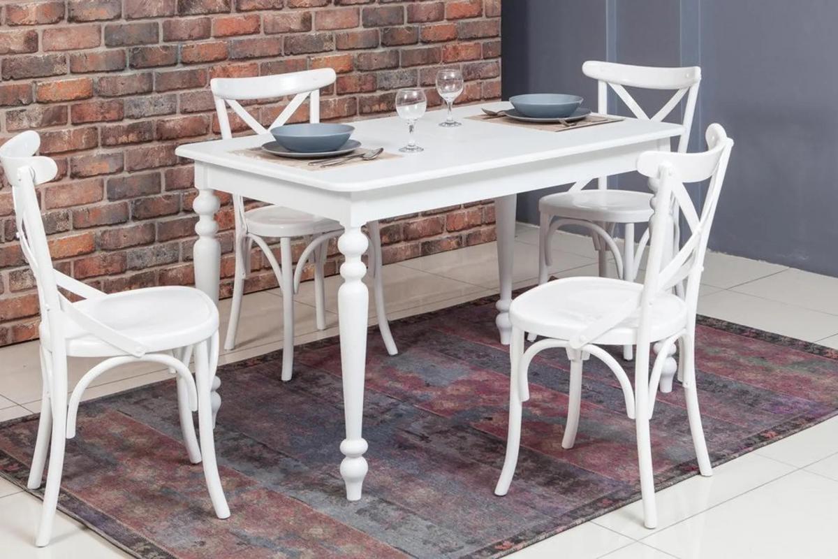 ALZANDO TORNALI AÇILIR MASA, BEYAZ, 125x80