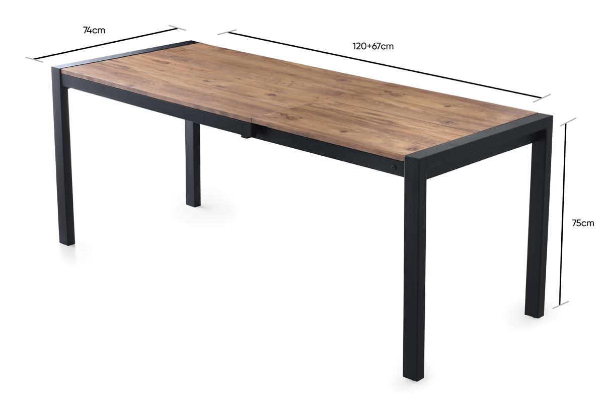 LATO MASA, RİVONE SANDALYE , ATLANTİK ÇAM, 120x74