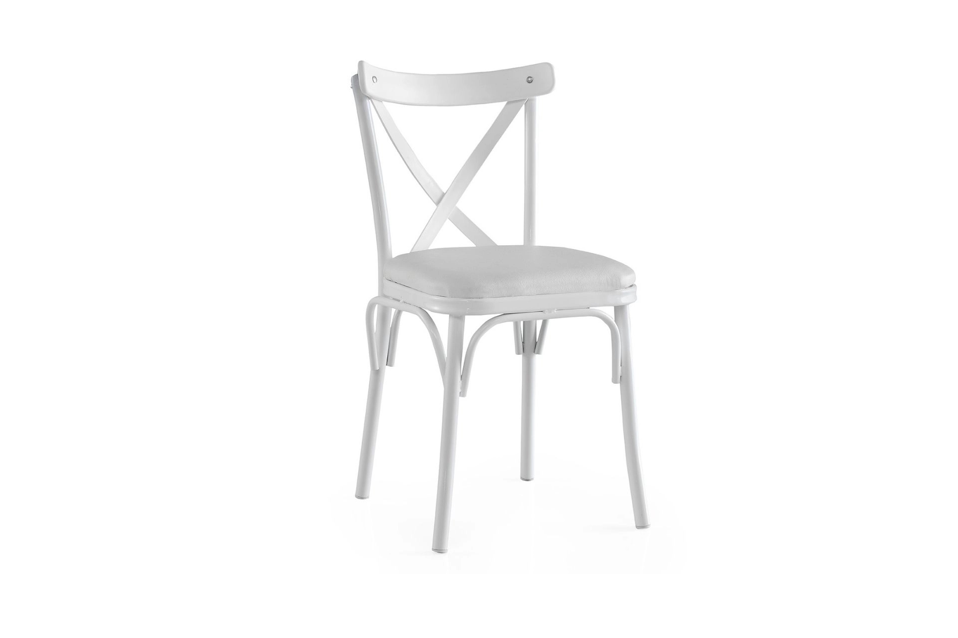 MENDEL MASA VE BAHAR ÇAPRAZ SANDALYE TAKIMI, KRİSTAL, 70X70