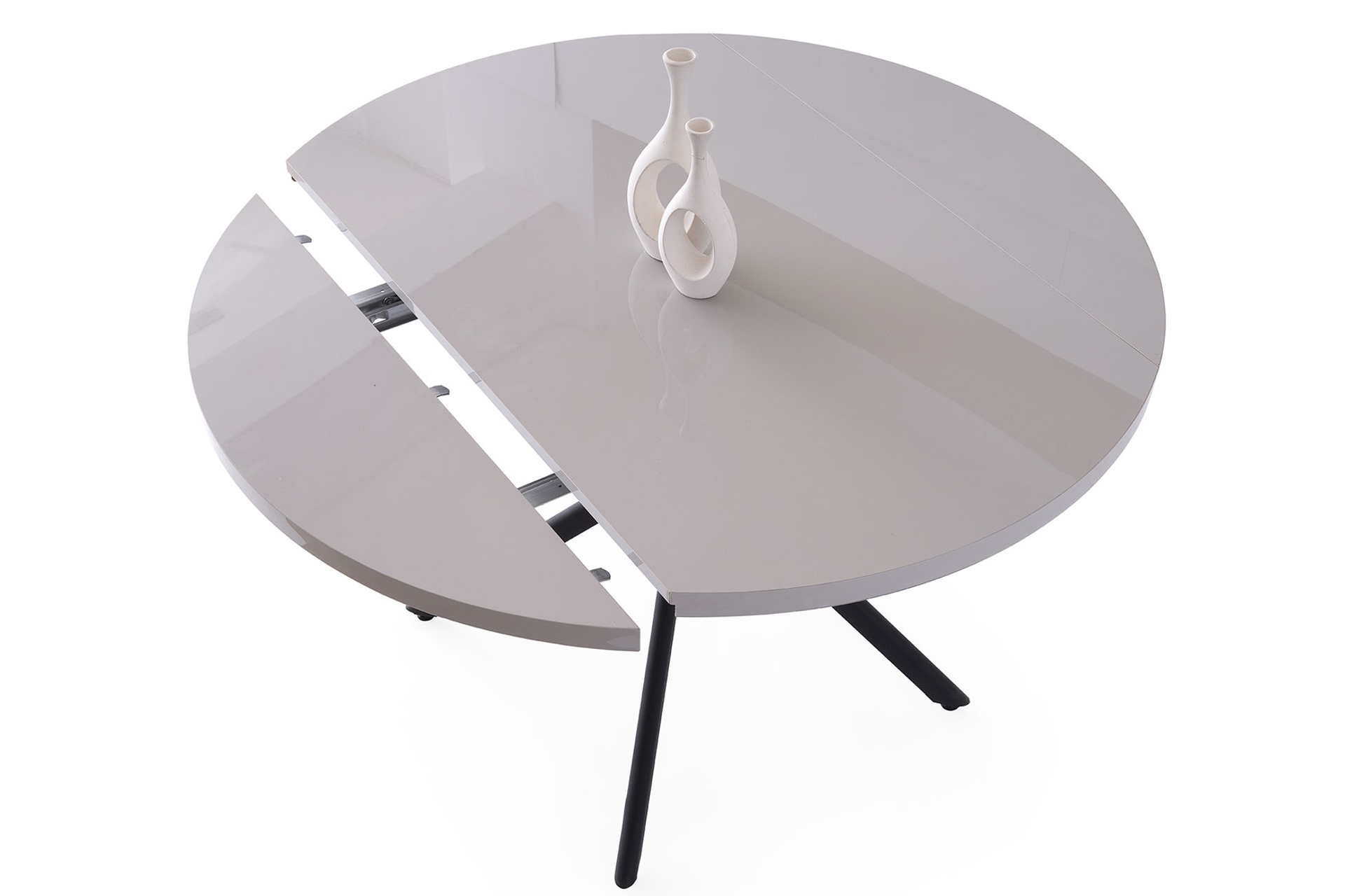 TALİN MASA, ROLLS METAL SANDALYE, SİS GRİ, 120X70