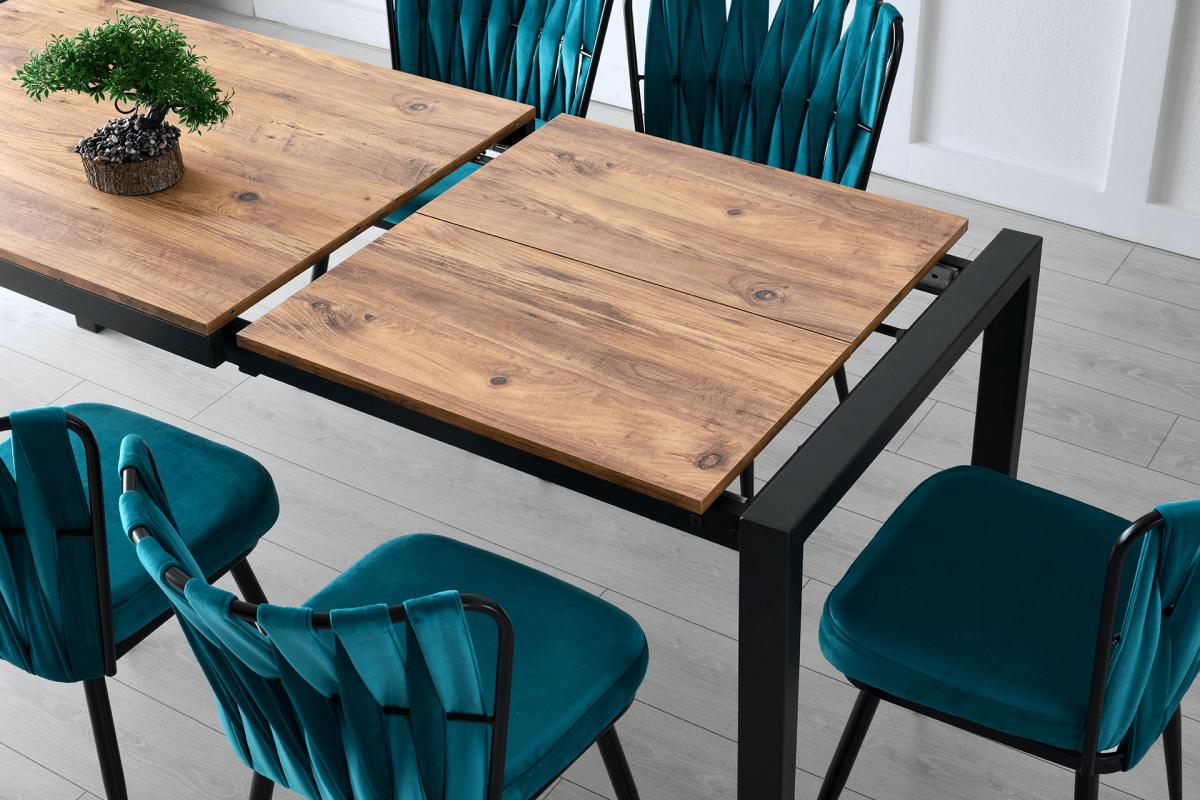 LATO MASA, KUŞAKLI SANDALYE , ATLANTİK ÇAM, 74X120