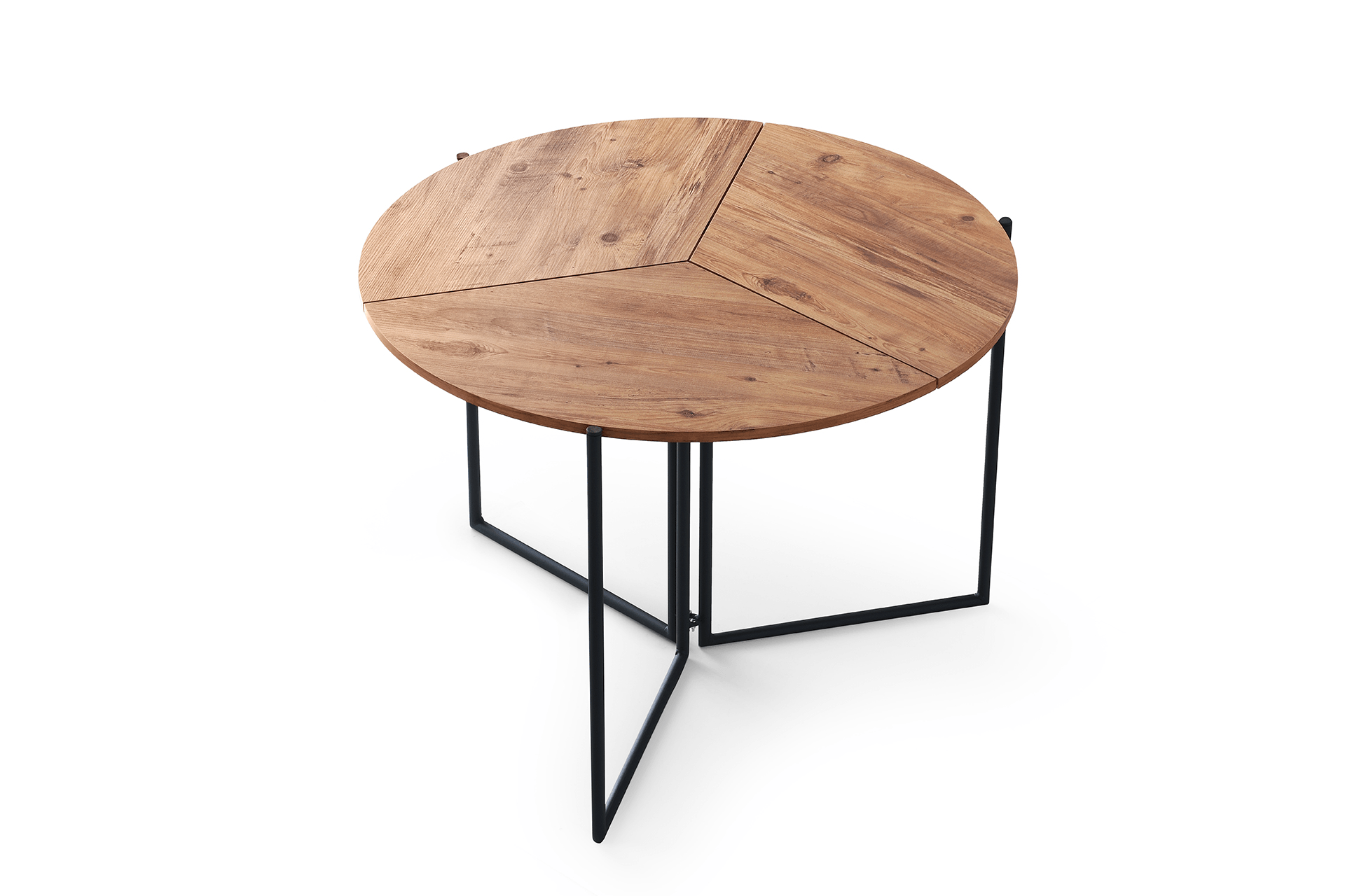 ÇİÇEK MASA, CEVİZ, 100x100