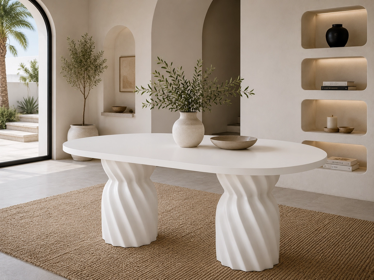 180 LİK BURGU OVAL MASA