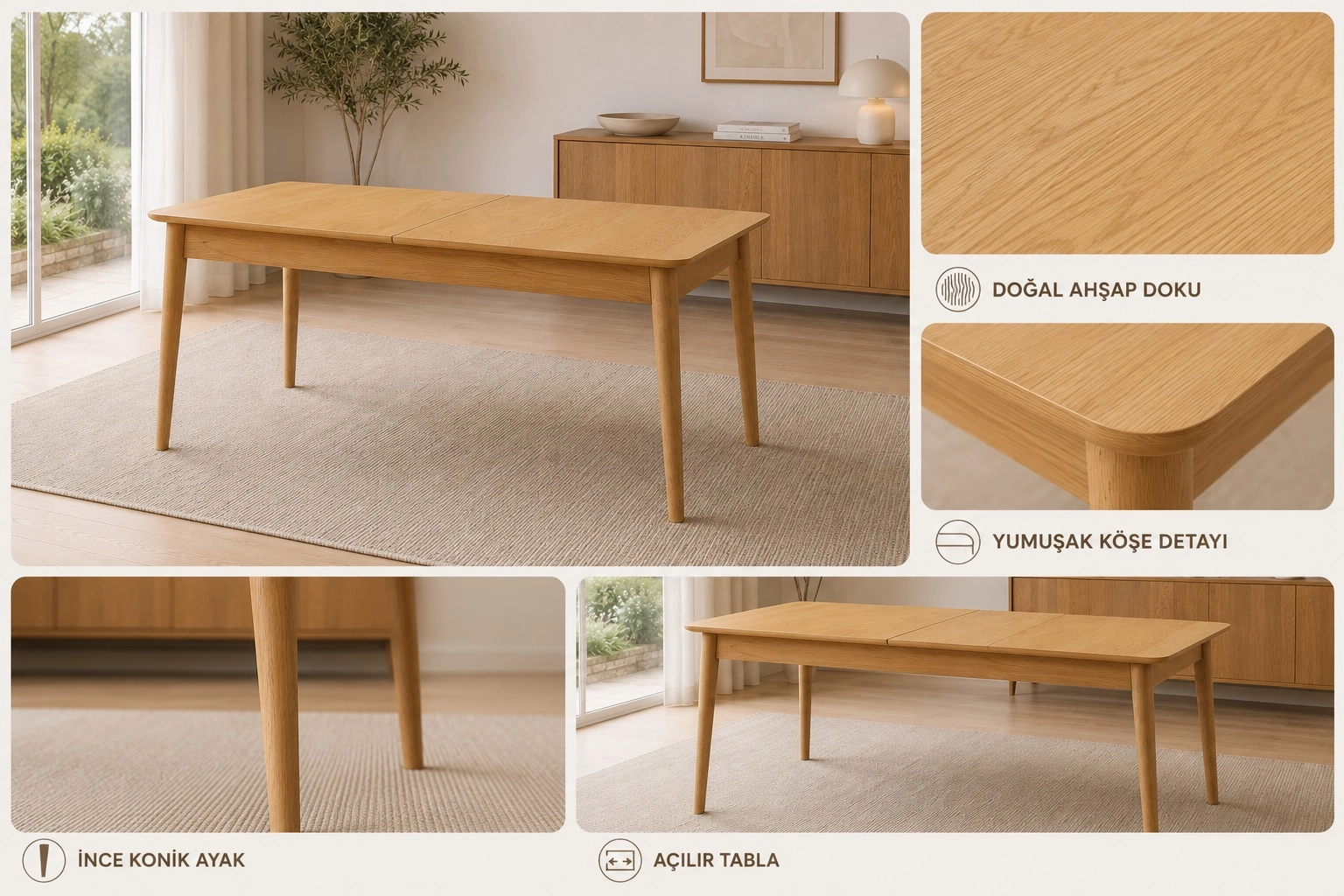 120 LİK RETRO AÇILIR MASA