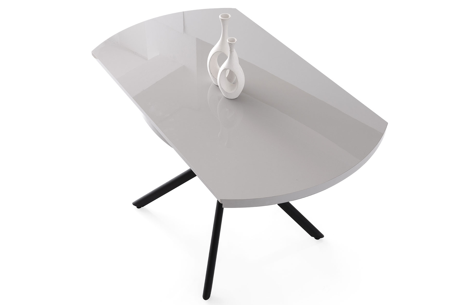 TALİN MASA, ROLLS METAL SANDALYE, SİS GRİ, 120X70