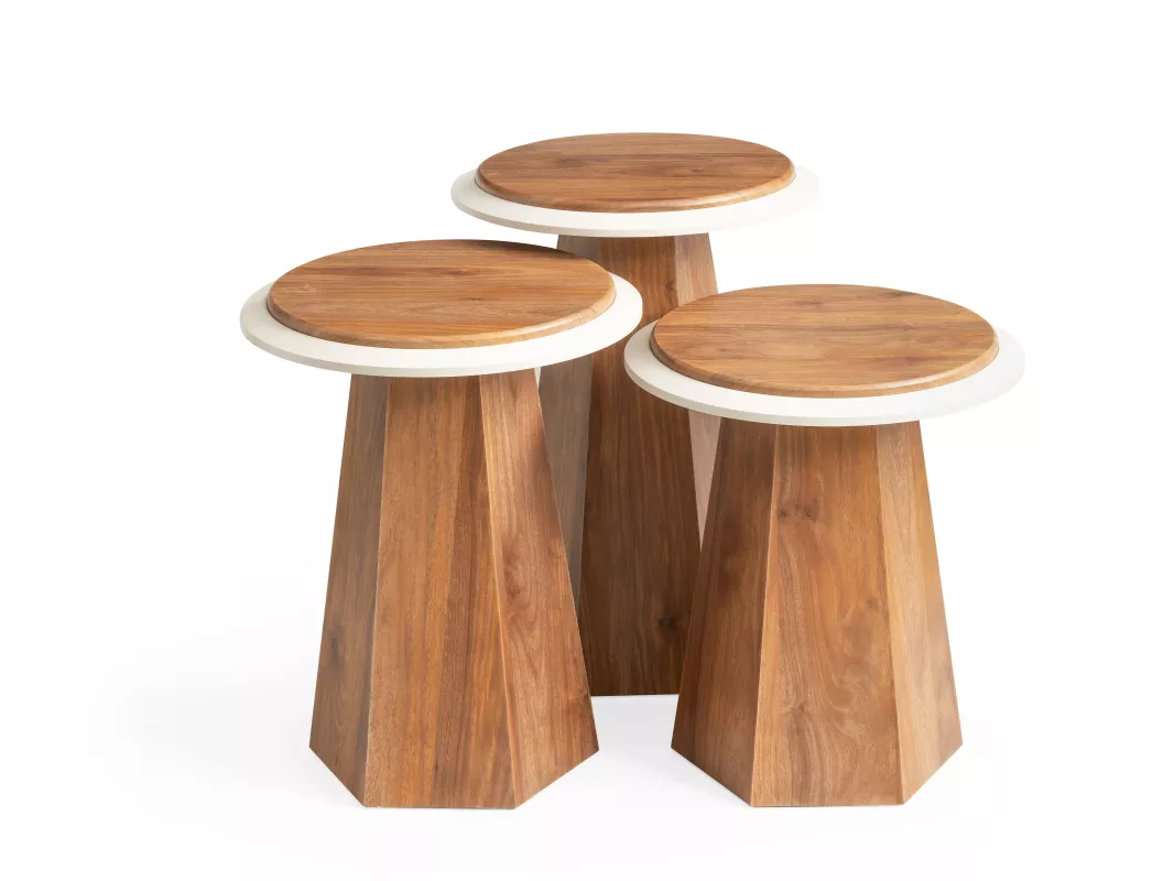 PRİZMA ECE ZİGON SEHPA, CEVİZ