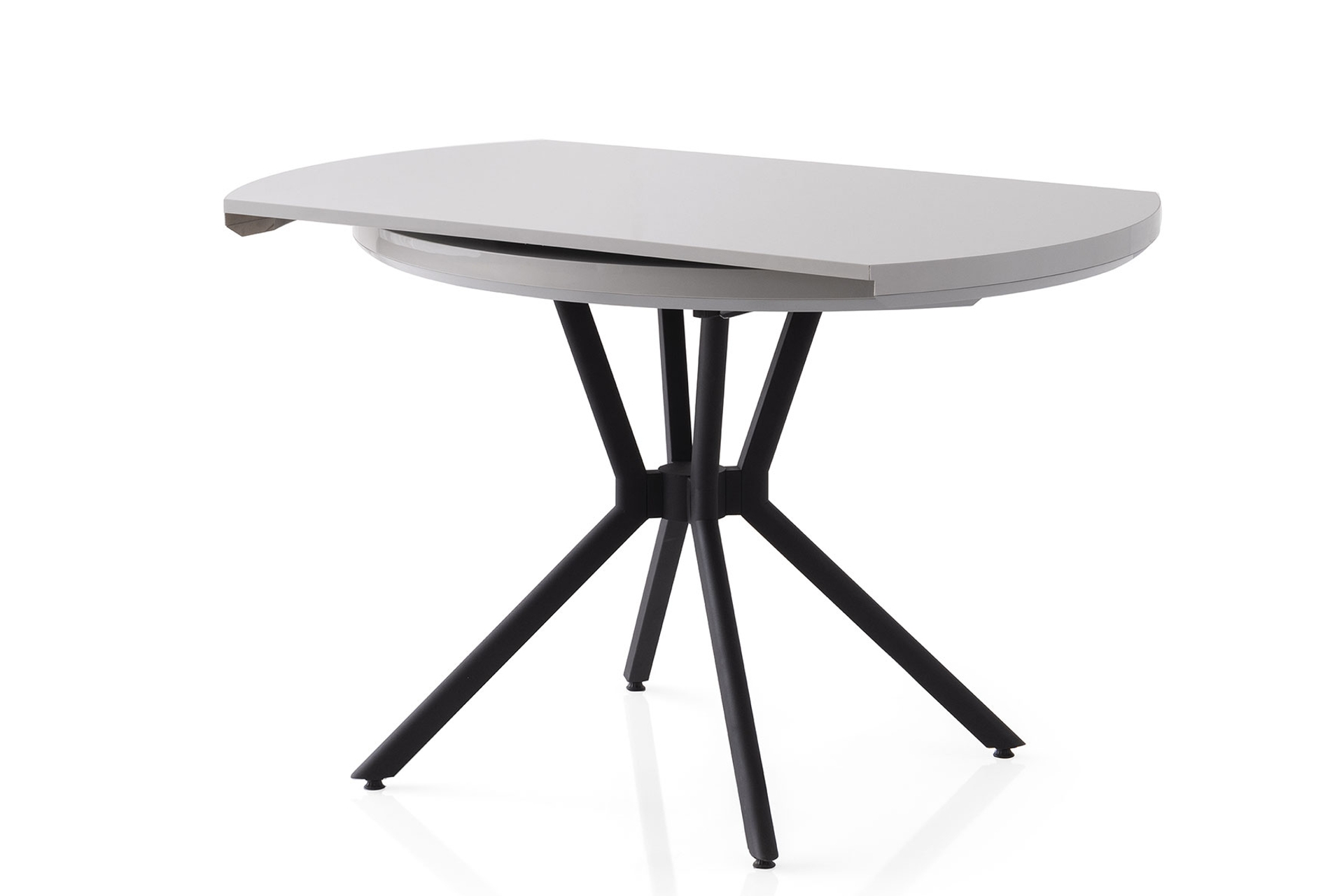 TALİN MASA, ROLLS METAL SANDALYE, SİS GRİ, 120X70