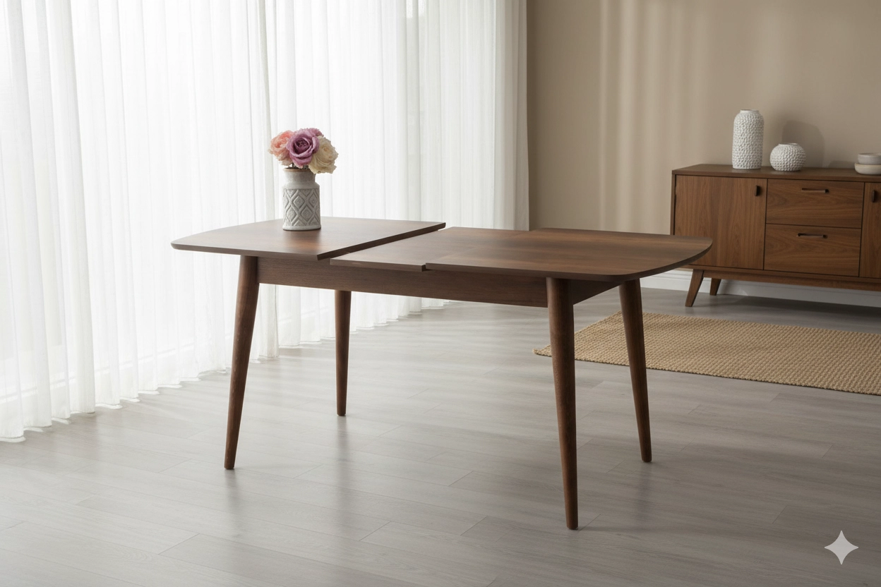 ESSEN MUTFAK MASASI, CEVİZ, 130x80