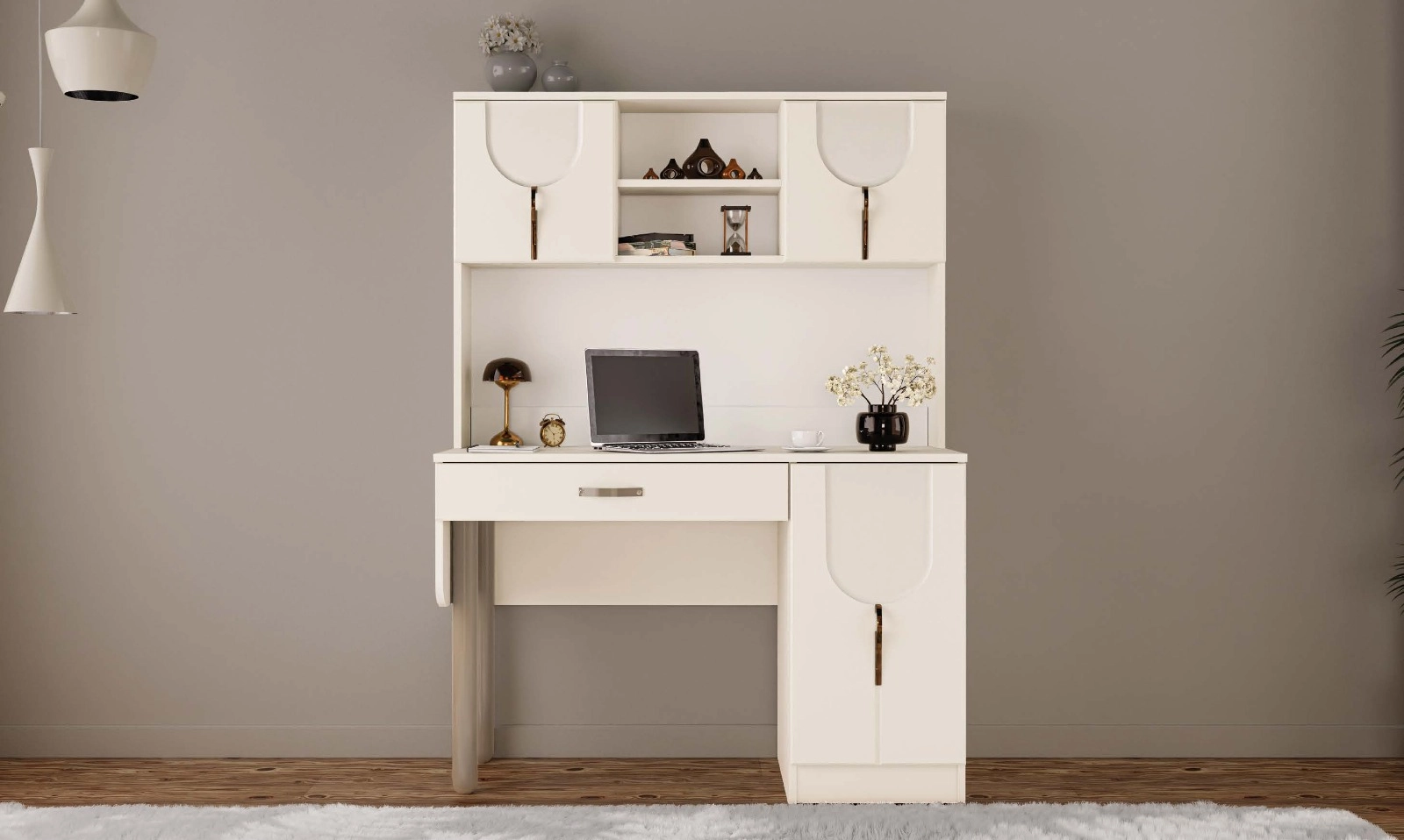 EMİRGAN KİTAPLIKLI ÇALIŞMA MASASI