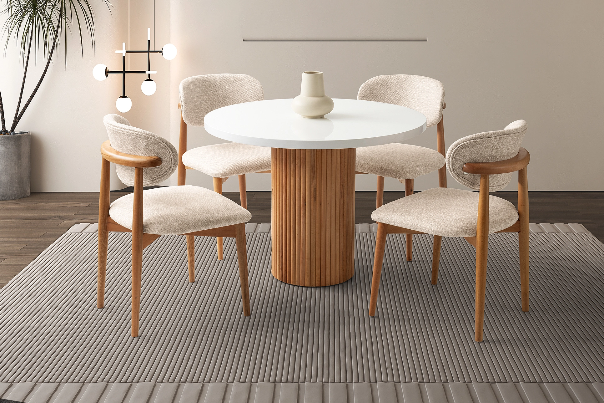 POLO SANDALYE, PUFFY KREM, MEŞE