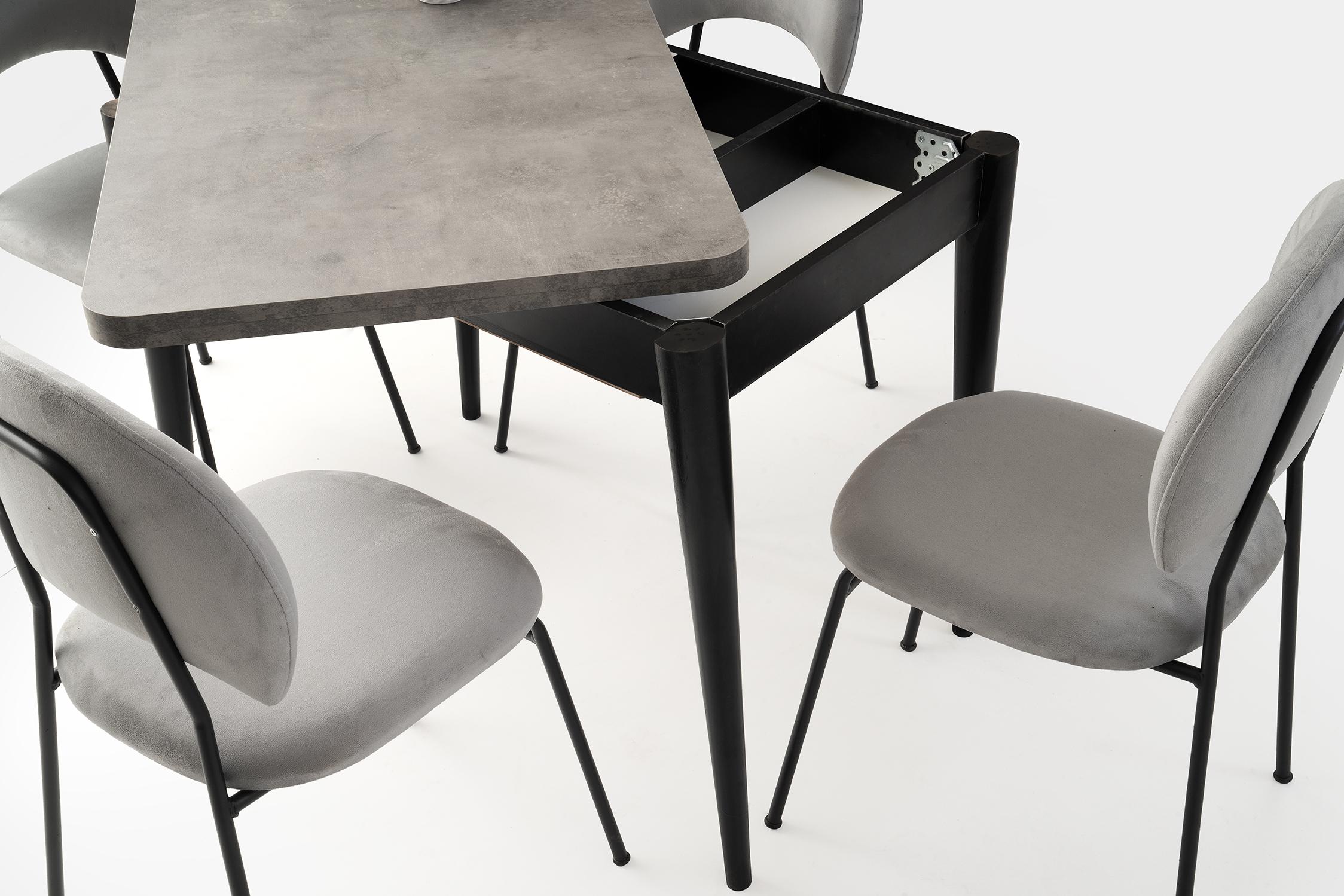 PURE MASA, RETRO GÜMÜŞ, 100x65