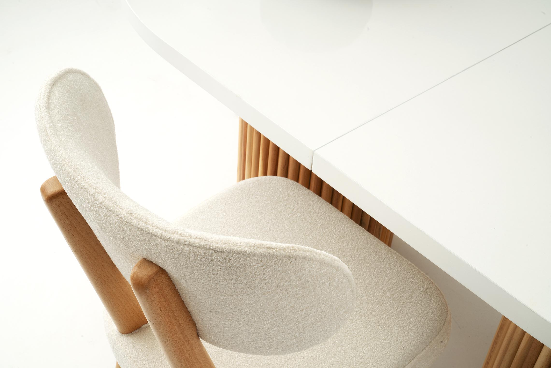 TRUVA MASA, SİRİUS SANDALYE, BEYAZ, 160x90