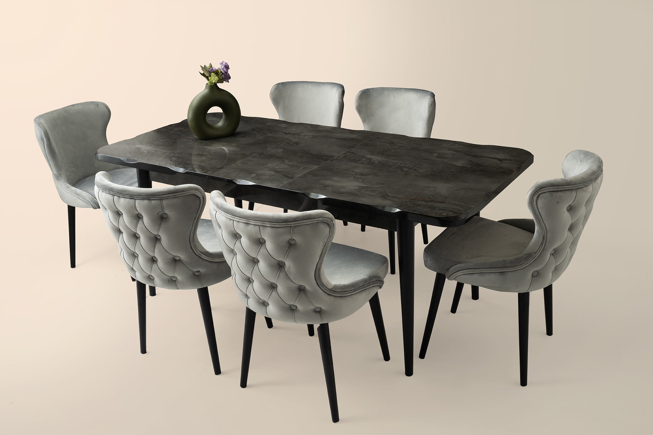 ARGUN HG MASA, İNCİ SANDALYE, İRONY, 160x90