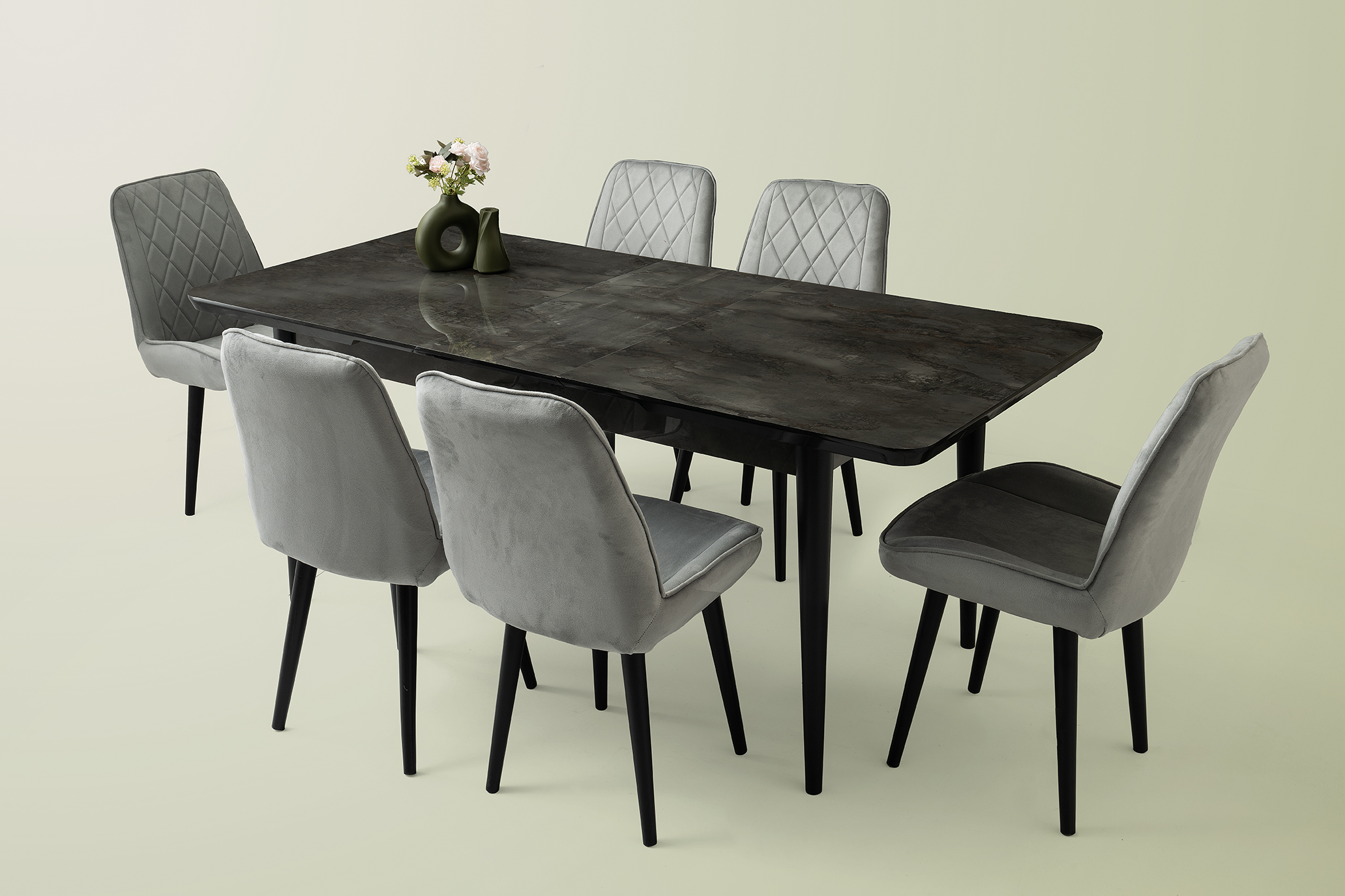 RÜZGAR HG MASA, ALORA SANDALYE, İRONY, 160x90