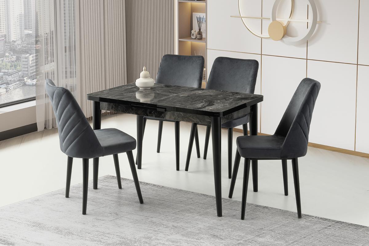 PESCA MASA, TİLYA SANDALYE, SİYAH, 120x70