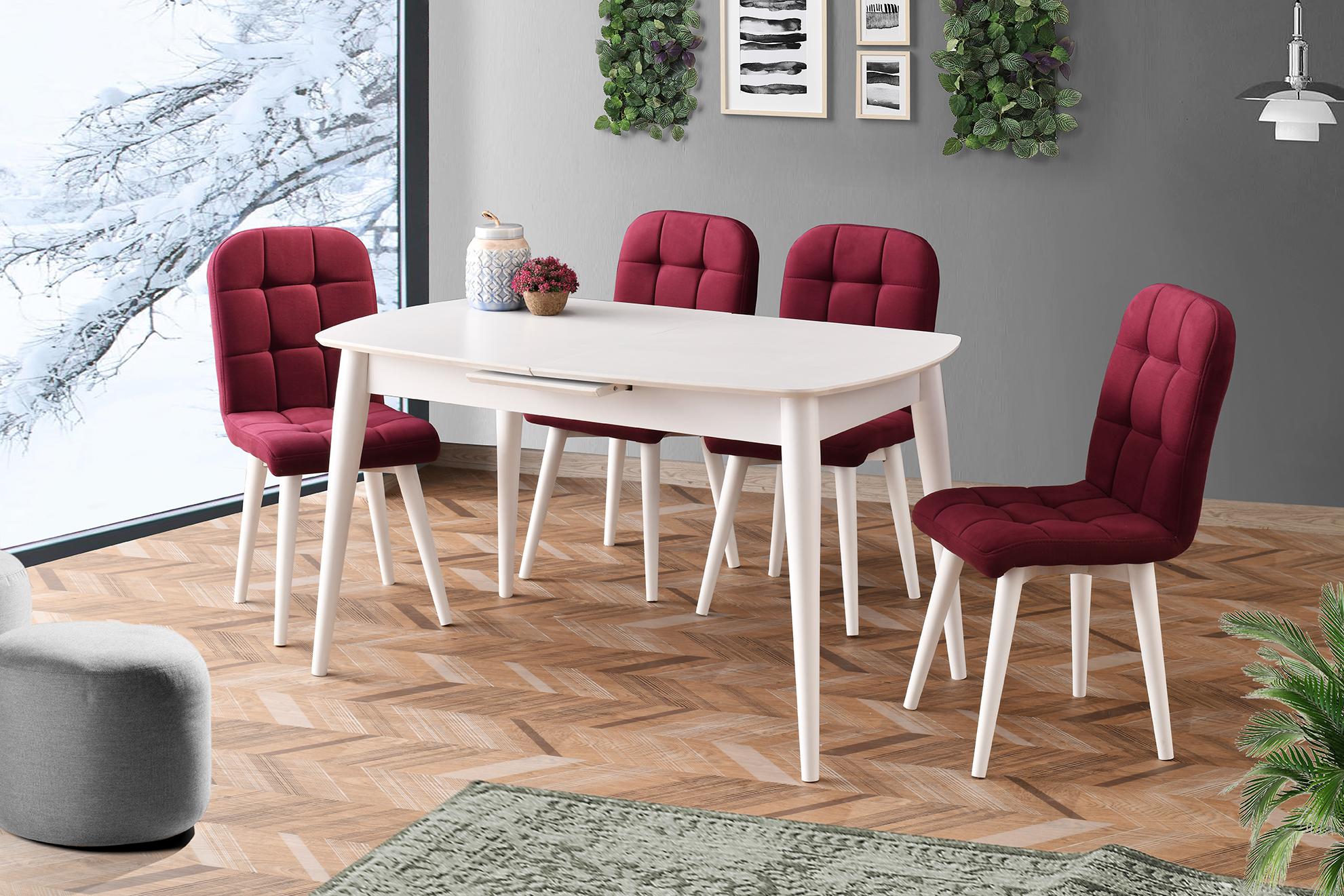 ESSEN MUTFAK MASASI, BEYAZ, 130x80