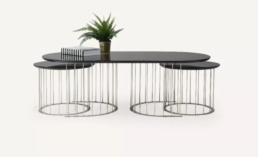 CRONOS ORTA SEHPA, SİYAH KROM