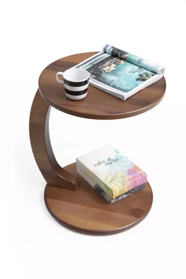 C SERVİS SEHPASI CEVİZ