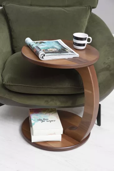 C SERVİS SEHPASI CEVİZ