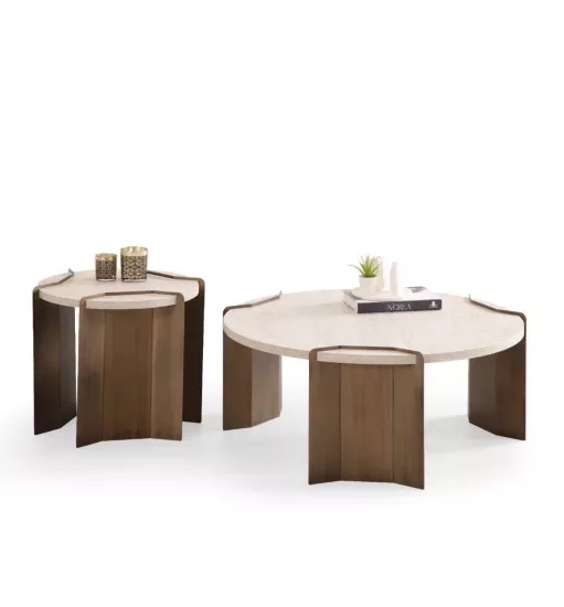 MOLİ ORTA SEHPA, TRAVERTEN