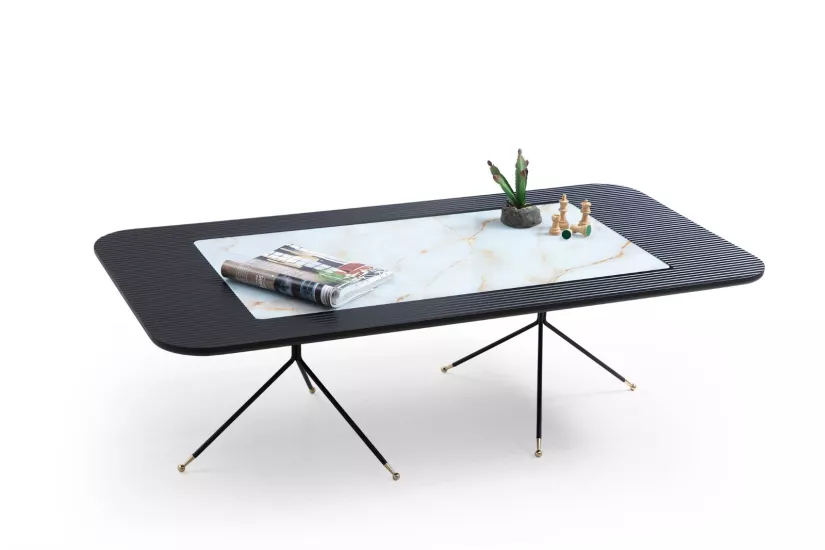 LUMİNAR ORTA SEHPA, SİYAH