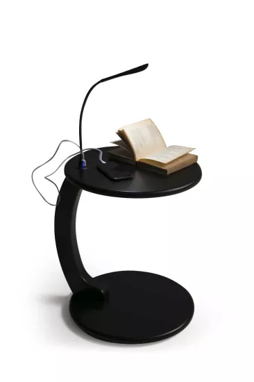 BENJAMİN YAN SEHPA SİYAH