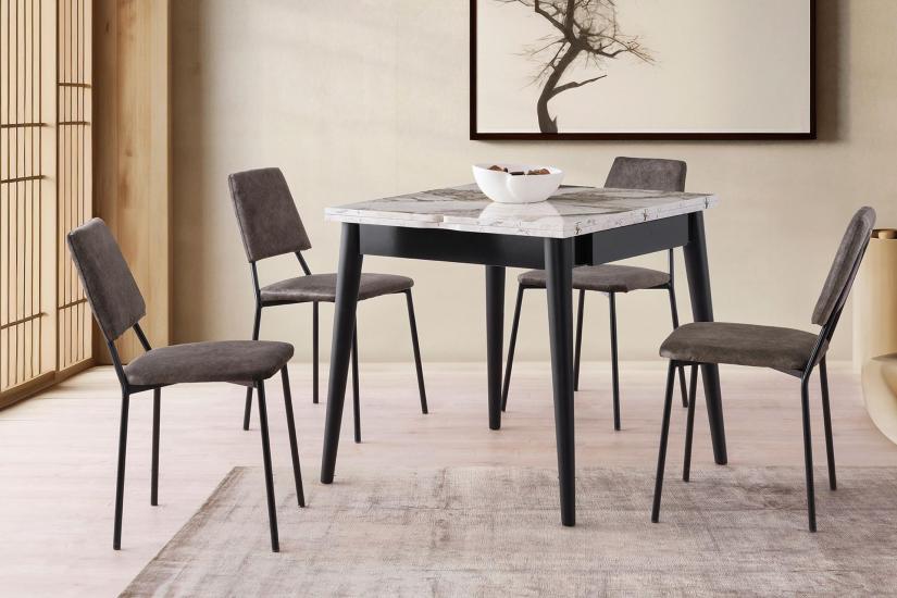 KUZEY MASA, VİVA SANDALYE, EFES, 80X80