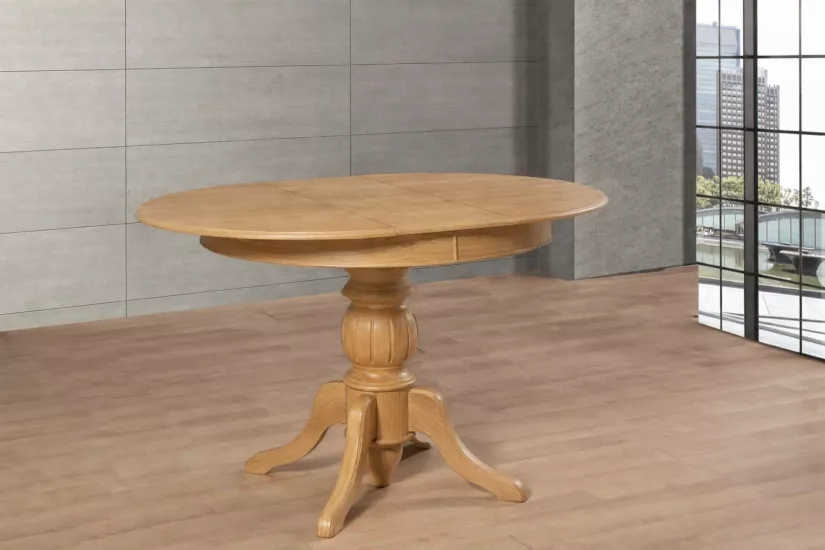 RUSTİK BABA AYAK AÇILIR MASA, 100x100, MEŞE