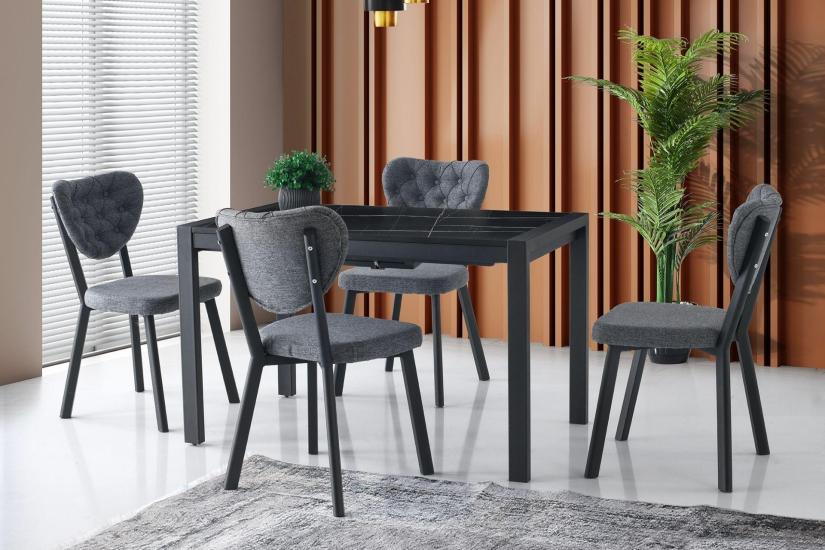 LATO MASA VE RİVONE SANDALYE TAKIMI, SONATA, 120x74