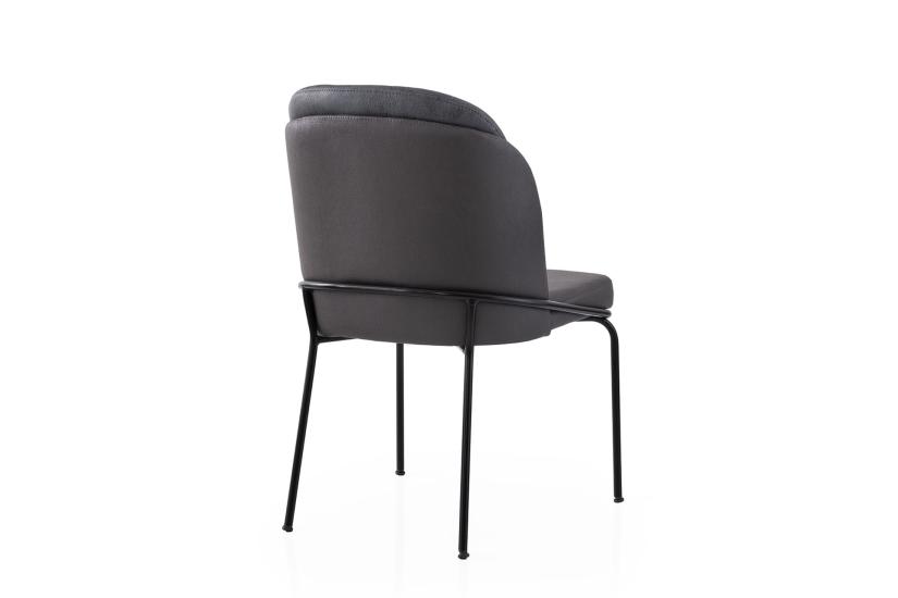 LİRONA MASA, AURA SANDALYE, SİS GRİ, 180X90