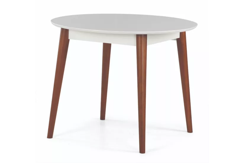 SİENA SABİT MASA VE ALMAN SANDALYE TAKIMI, BEYAZ CEVİZ, 90x90