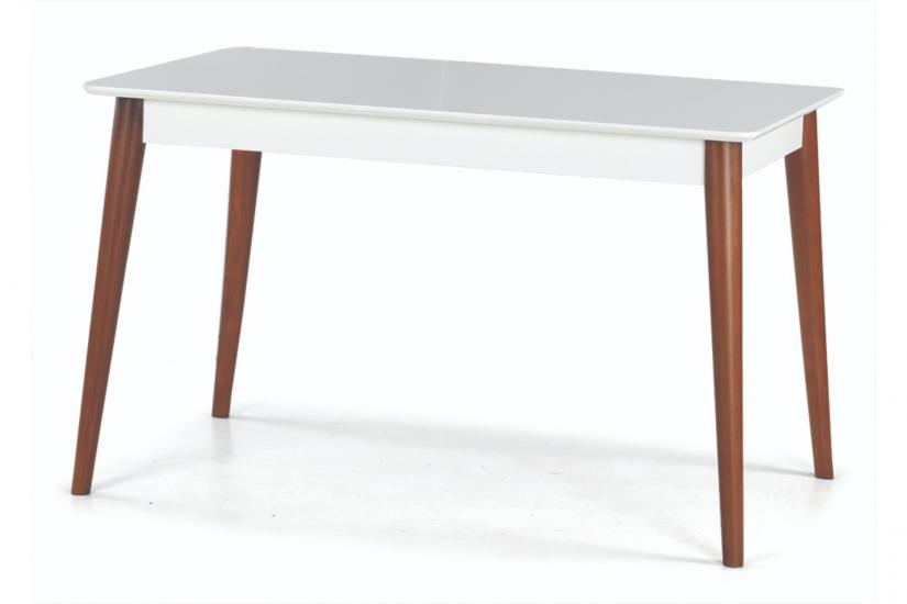 MİLANO DİKDÖRTGEN MASA, BEYAZ AÇIK CEVİZ, 125x80