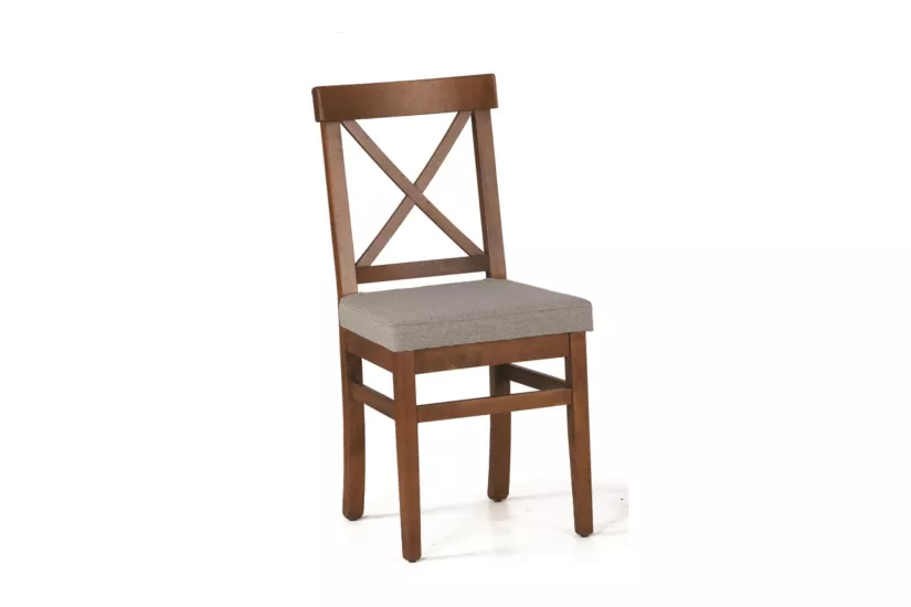 ÇAPRAZ DÖŞEMELİ SANDALYE, CEVİZ GRİ