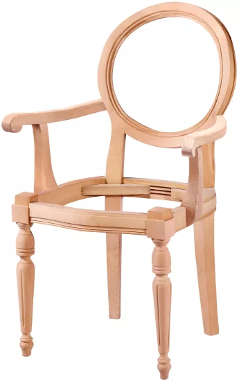 YUVARLAK KOLLU SANDALYE