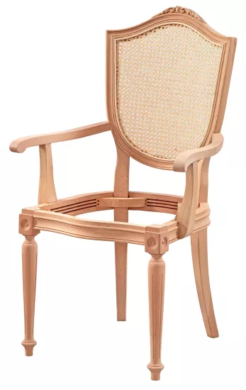 HASIRLI KUPA OYMALI TORNALI KOLLU SANDALYE