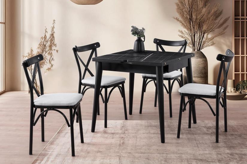 KUZEY MASA, URBAN SANDALYE, SONATA, 80X80