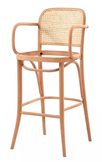 HASIRLI PETEK KOLLU DÖŞEMELİ BAR SANDALYESİ