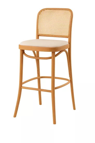 Hasırlı Petek Döşemeli Bar Sandalye