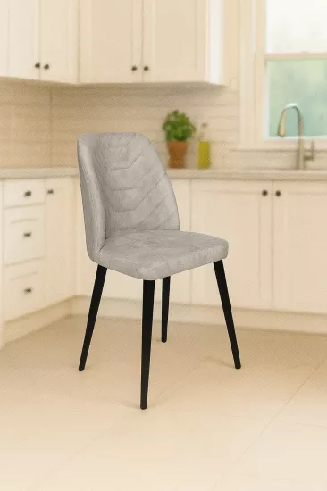 MERİDA SANDALYE ,GRİ,SİYAH